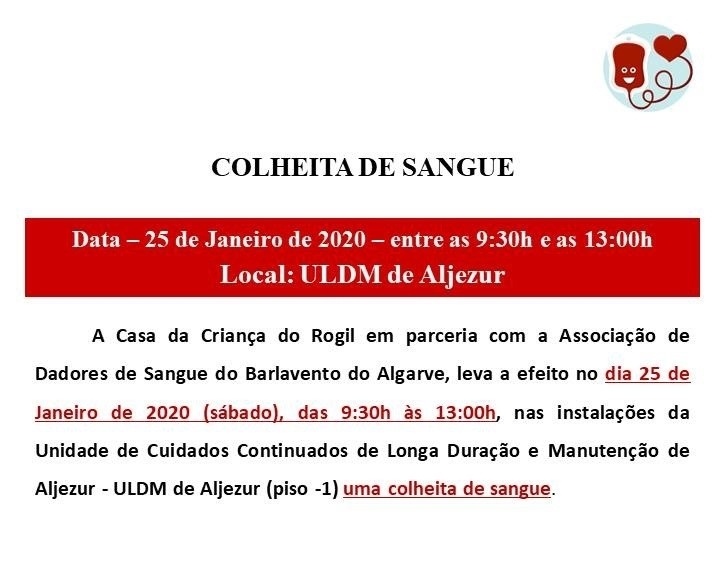 Colheita de Sangue em Aljezur