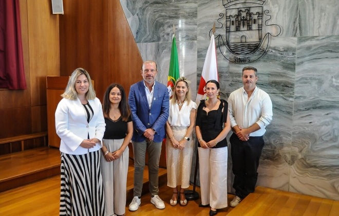Álvaro Beijinha recebeu a nova presidente do Rotary Club de Sines