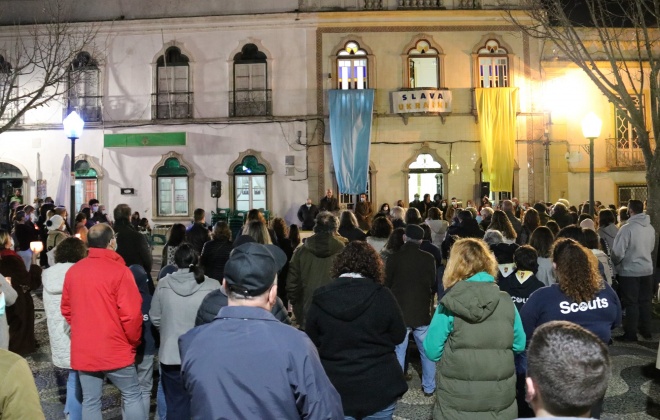 População de Ferreira do Alentejo juntou-se em defesa da Ucrânia
