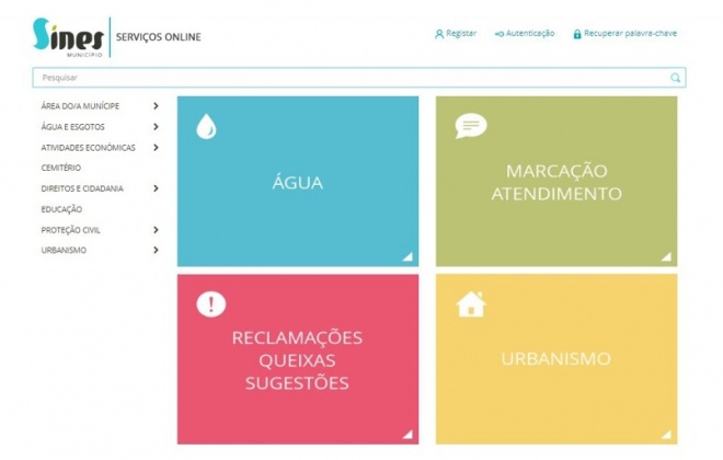 Município de Sines passa a prestar serviços online a partir de hoje