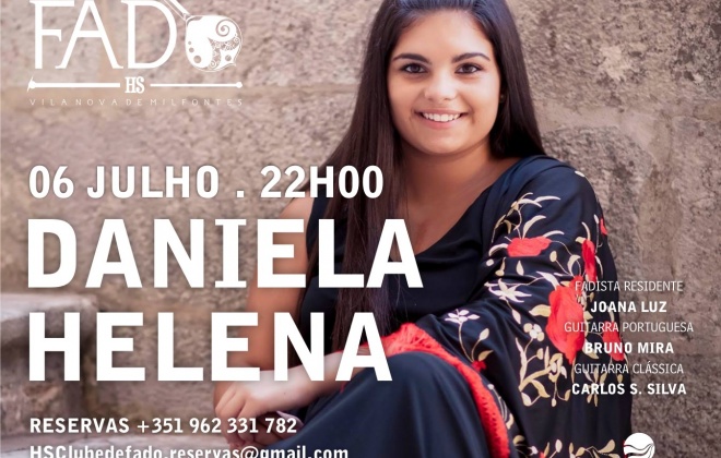Daniela Helena atua esta quarta-feira no HS Clube de Fado em Vila Nova de Milfontes