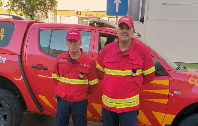 Bombeiros do Litoral Alentejano empenhados no combate aos incêndios na zona centro