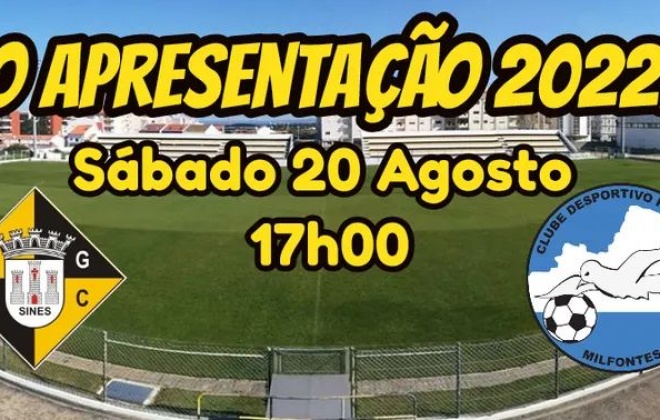 Vasco da Gama de Sines apresenta-se esta tarde aos socios