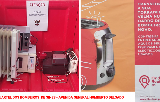 Bombeiros do Distrito de Setúbal já recolheram mais de 26 toneladas de equipamentos eléctricos usados