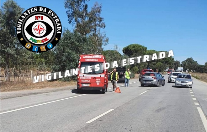 Colisão em Grândola (IC1) não provoca feridos