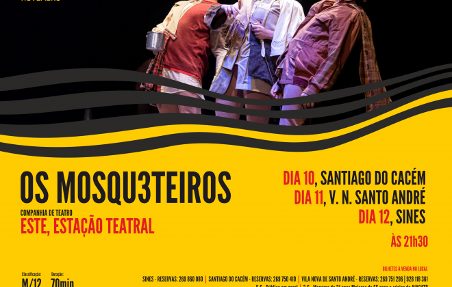 ESTE apresenta no Litoral EmCena ‘Os Mosqueteiros"