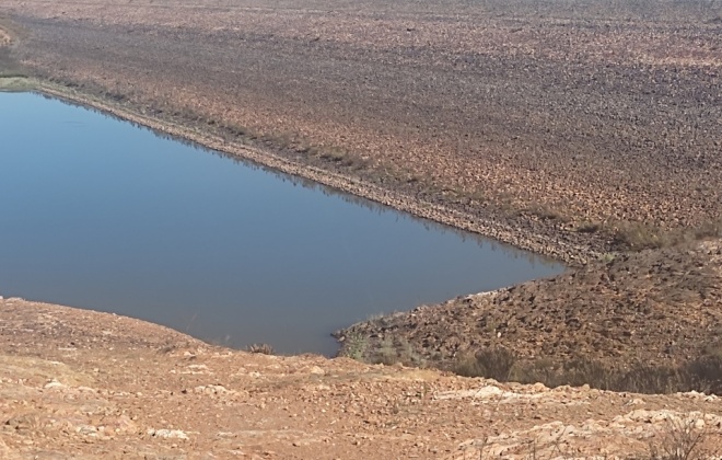 Barragem de Campilhas atingiu o nível mais baixo de sempre