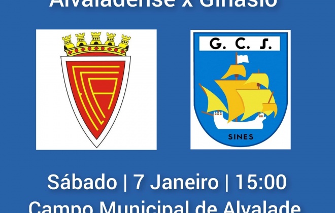 Alvaladense recebe o Ginásio de Sines neste sábado ás 15 horas