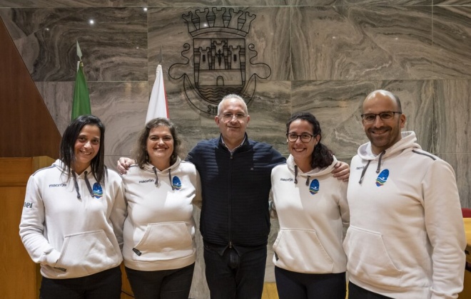 Atletas do CNLA foram recebidos na Câmara Municipal de Sines