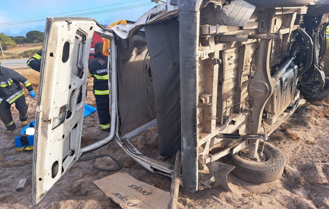Despiste de viatura de nove lugares provoca nove feridos na estrada que liga Alcácer do Sal à Comporta