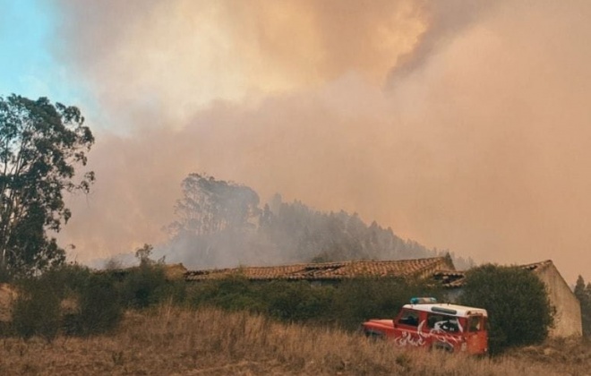 Quatro localidades evacuadas devido ao fogo que lavra em Odemira desde ontem
