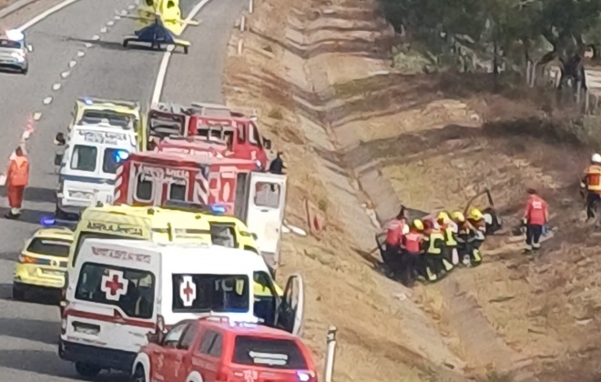 Despiste provoca quatro feridos na A2 em Grândola