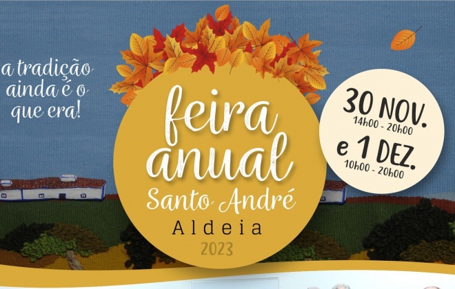 Feira Anual de Santo André realiza-se nesta quinta e sexta-feira