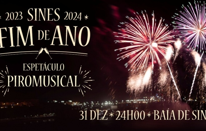 Sines entra em 2024 com um espetáculo de fogo de artifício