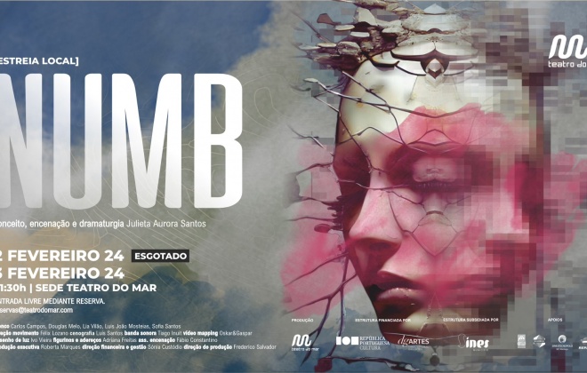 Teatro do Mar apresenta nova criação “Numb” nos dias 2 e 3 de fevereiro em Sines