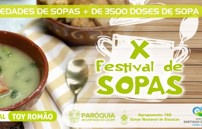 Santiago do Cacém recebe o 10.º Festival das Sopas