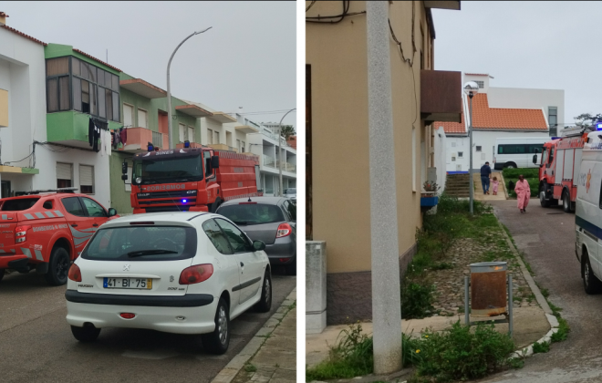 Incêndio urbano em Sines provoca duas vitimas assistidas no local por ansiedade