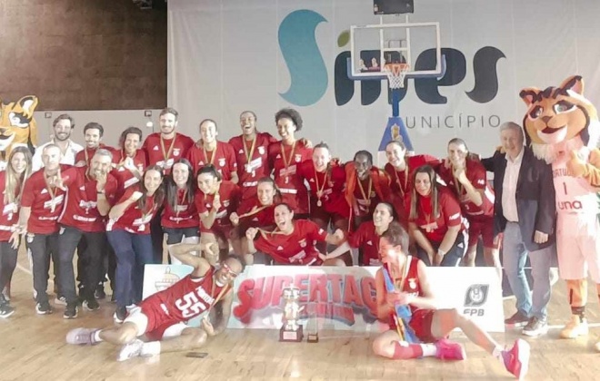 Benfica conquistou a Supertaça Feminina de Basquetebol em Sines