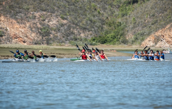 Subida internacional do Rio Mira em canoagem