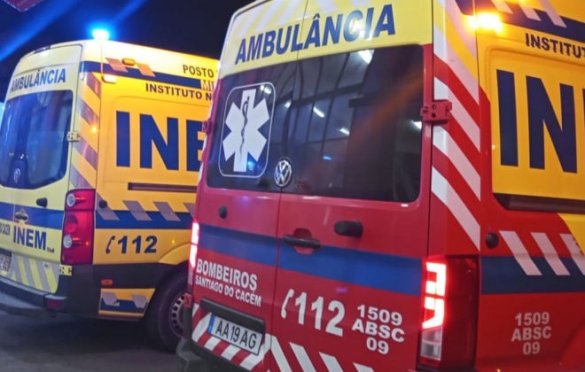 Despiste provoca um ferido em São Francisco da Serra no concelho de Santiago do Cacém