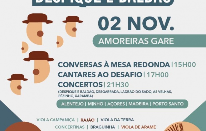 Amoreiras-Gare recebe o Festival de Improviso "Despique e Baldão" no dia 2 de novembro
