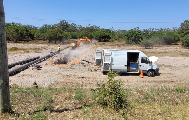 Águas de Santo André conclui empreitada de reforço do abastecimento de água potável à ZILS Norte