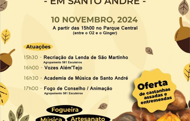 Parque Central em Vila Nova de Santo André recebe na tarde deste domingo a Festa de São Martinho