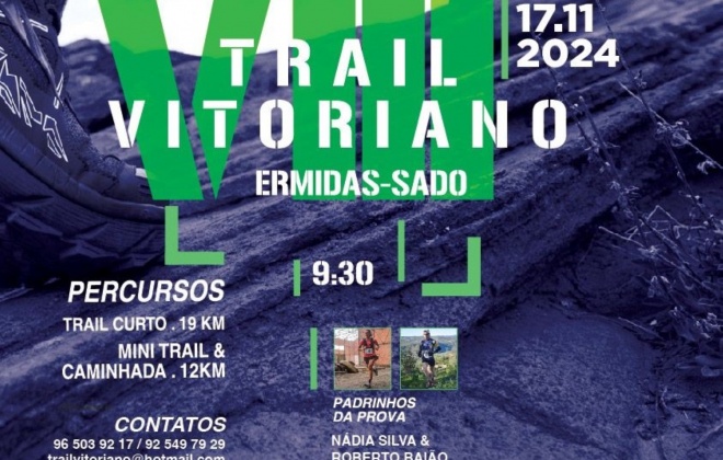 8.º Trail Vitoriano realiza-se em Ermidas-Sado neste domingo dia 17 de novembro