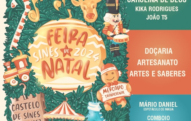 Magia do Natal volta ao Castelo e ao centro histórico de Sines de 6 a 15 de dezembro