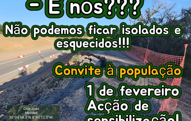 Moradores exigem a construção de vias alternativas ao troço da futura A26 entre Relvas Verdes e Roncão