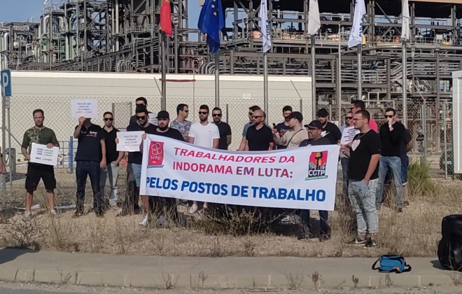 Fábrica da Indorama encerrou e atirou 60 trabalhadores para o desemprego em Sines