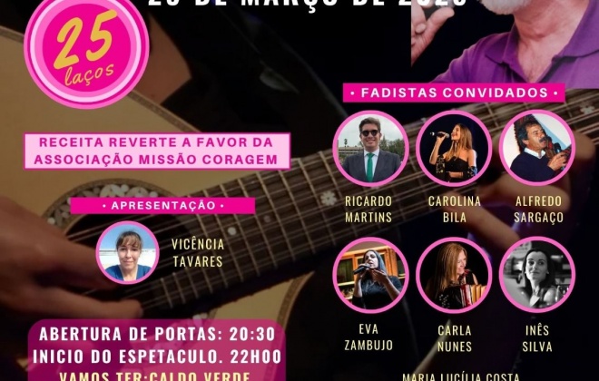 Missão Coragem homenageia o fadista Armando Casal neste sábado