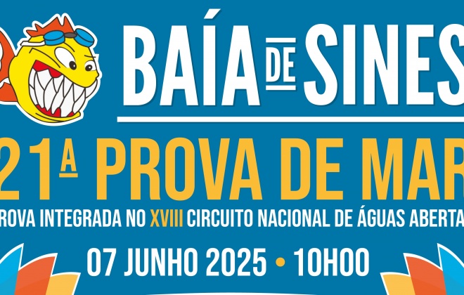 21.ª Prova de Mar Baía de Sines realiza-se dia 7 de junho 2025