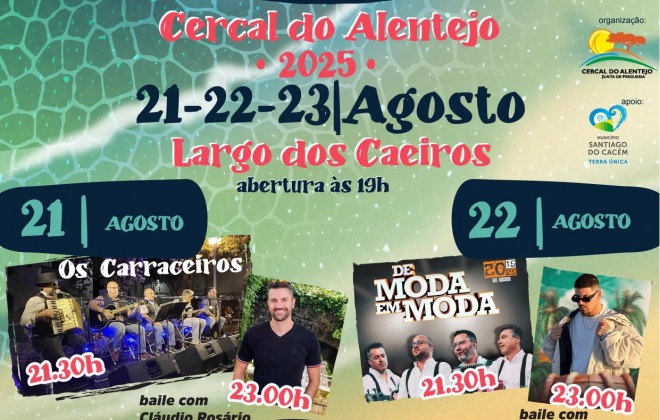 Tasquinhas de Cercal do Alentejo começam hoje e decorrem até sábado
