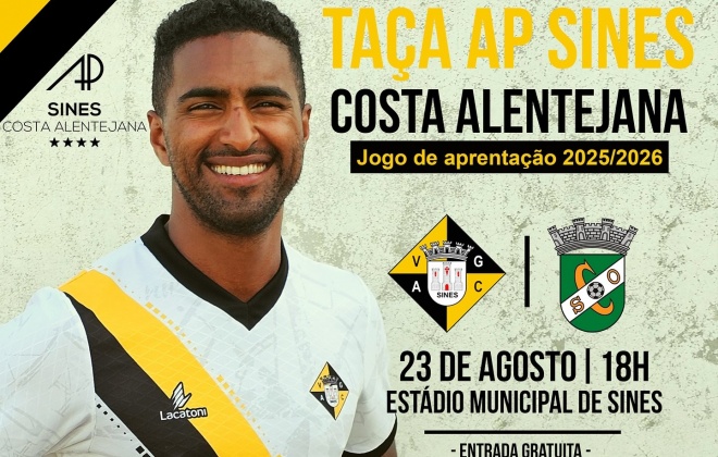 Vasco da Gama de Sines apresenta-se aos sócios neste sábado às 18 horas