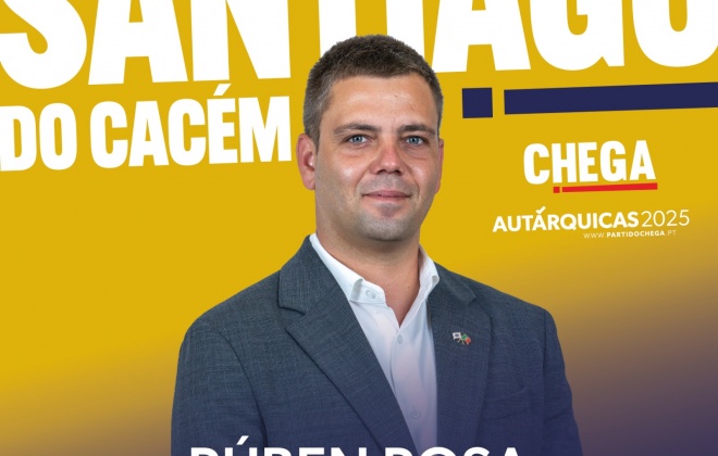 CHEGA candidata Rúben Rosa à presidência da Assembleia Municipal de Santiago do Cacém