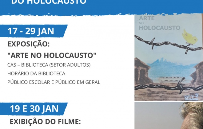 Biblioteca Municipal de Sines assinala o Dia Internacional em Memória das Vítimas do Holocausto
