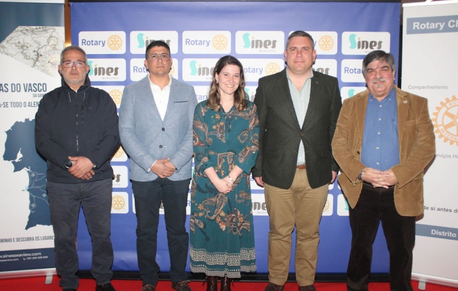 Tiago Bugio participou em palestra realizada pelo Rotary Club de Sines