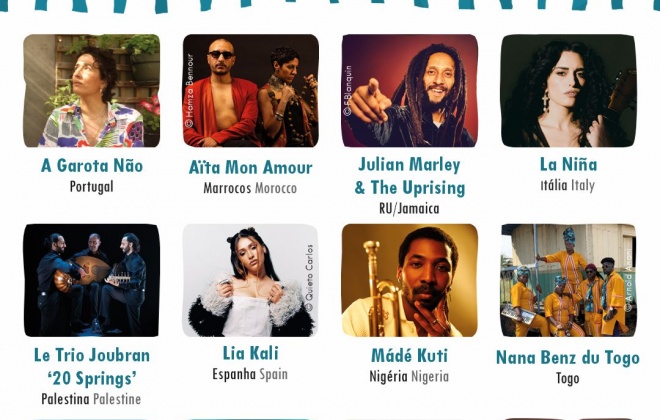 Filho de Bob Marley e grupo palestiniano no cartaz do Músicas do Mundo 2026