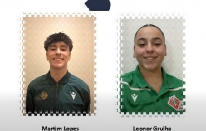 Martim Lopes e Leonor Grulha representam Portugal no Campeonato da Europa em Portimão