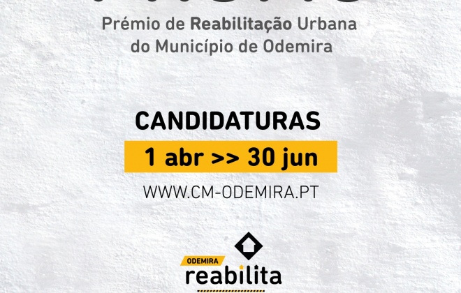 Município de Odemira abre candidaturas ao Prémio de Reabilitação Urbana 2026