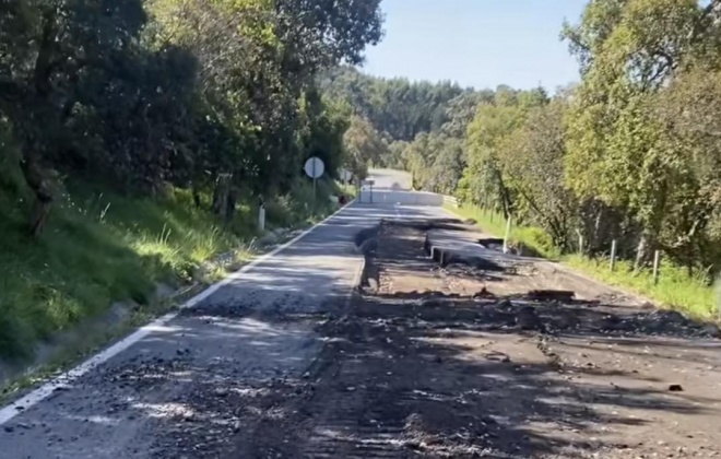 Estrada Nacional 390 que liga Cercal do Alentejo a Vila Nova de Milfontes continua encerrada (com áudio)