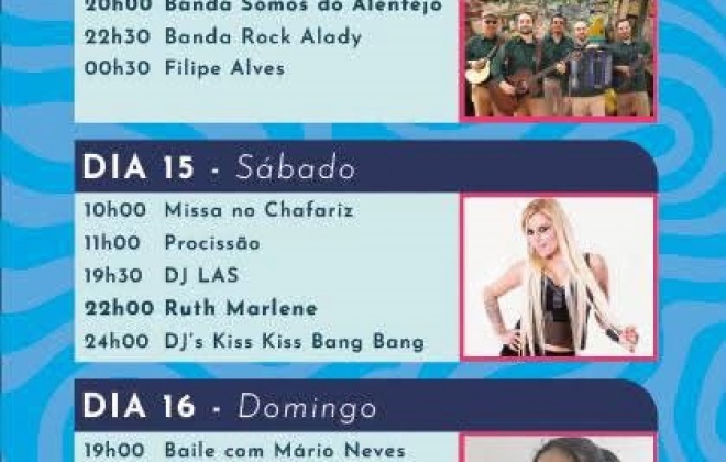 Festas de Verão animam Ermidas-Sado nos dias 14, 15 e 16 de agosto