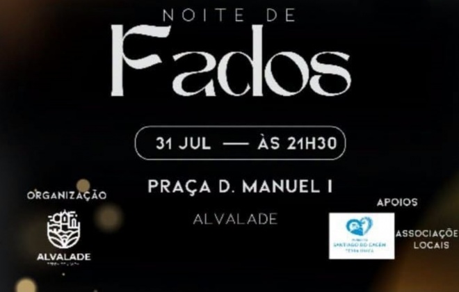 Vila de Alvalade acolhe Noite de Fados na Praça D. Manuel I na noite de sexta-feira